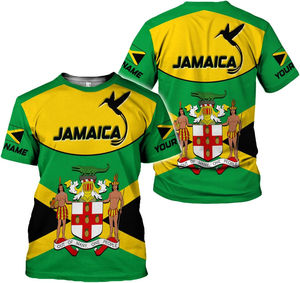 Wholesale High Quality <strong>Clothing</strong> Jamaica Short Sleeved Jamaica t Shirt <strong>Jamaican</strong> <strong>Clothing</strong> - Product Image 1