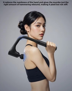 <span class=keywords><strong>Pistola</strong></span> de Masaje Muscular Profesional, Motor sin Escobillas, Terapia de Calor Miofascial, 8 Cabezales de Masaje, Recargable por USB, 1500mAh, 6-8H - Product Image 5