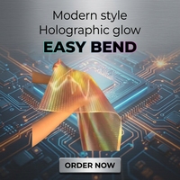 Écran LED Holographique Pleine Couleur, Film Adhésif Haute Transparence pour Vitre, Mur Vidéo Holographique 3D Intérieur, 4K, Luminosité 2000 cd