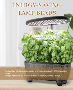 Kit de jardinage d'intérieur intelligent pour plantes et légumes avec minuterie automatique marche/arrêt - Product Image 2