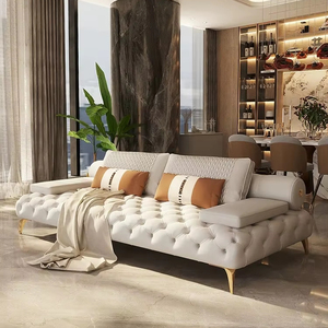 Ensemble de canapés en cuir <span class=keywords><strong>Chesterfield</strong></span> de luxe moderne 1+2+3 places pour la maison, le bureau ou l'hôtel, pour la villa ou l'appartement, meubles de salon - Product Image 2