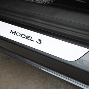 Copertura del davanzale della porta del pedale di benvenuto dell'auto per Tesla modello 3 - Product Image 3