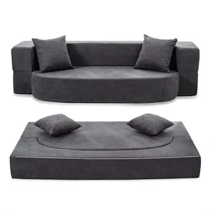 เตียงโซฟาสีดำอัดแน่นสบายดีไซน์ไม่เหมือนใครสำหรับเฟอร์นิเจอร์โรงแรม - Product Image 3