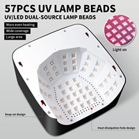 SUN S50 Séchoir à Ongles UV LED Rechargeable, Lampe Professionnelle à 57 LED pour le Durcissement de Tous les Gels et Vernis à Ongles, Outil de Polymérisation