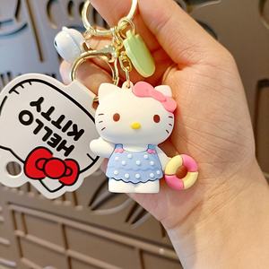 Porte-clés en gros mignon KT Kitten Bell, dessin animé, pendentif de <span class=keywords><strong>sac</strong></span>, accessoires pour clés de voiture, petits cadeaux DIY - Product Image 6