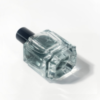 Bouteille de parfum en verre de luxe transparente de 50ml en gros emballage unique pour vaporisateur de parfum et bouteille d'huile essentielle