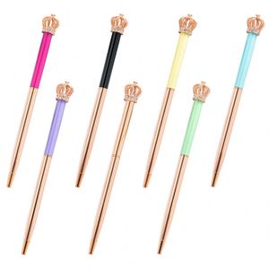 New Ballpoint Spot <b>Creative</b> Cute Crown Shape Metal Advertising <b>Gift</b> Pen With Customized Logo - Product Image 1
