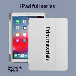 Étui pour <span class=keywords><strong>iPad</strong></span> personnalisable avec motif, matériau d'impression pour la <span class=keywords><strong>coque</strong></span> inférieure, matériau d'impression en cuir blanc, étui pour <span class=keywords><strong>iPad</strong></span> blanc - Product Image 1