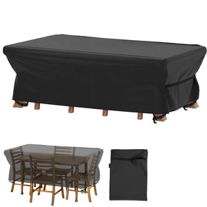 Patio Bàn Ghế Set Bìa Bền Hình Chữ Nhật Đồ Nội Thất Bìa Gió Bụi Bằng Chứng Chống Uv Đồ Nội Thất Ngoài Trời Bìa Không Thấm Nước - Product Image 1