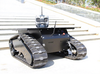 Robot de lutte contre les incendies TIGER-08, alimenté au diesel, à quatre chenilles, tout-terrain, capable de grimper les escaliers, télécommandé, équipement de sauvetage personnalisable