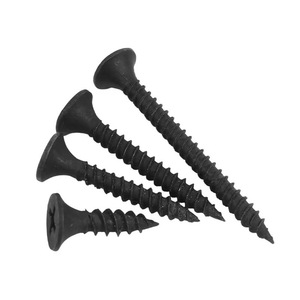 Vis à cloison sèche Dongbiao M3.5 noires autotaraudeuses en acier au carbone à tête fraisée pour le travail du bois et la fixation de panneaux muraux - Product Image 1