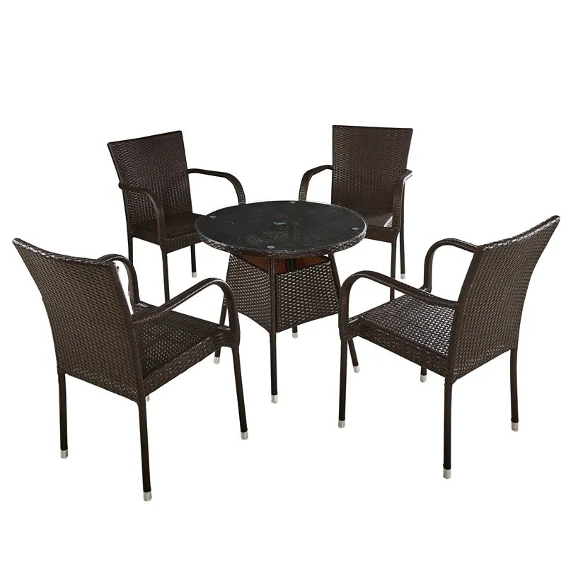 top sell outdoor china manufacturer cheap wicker rattan table and chairs