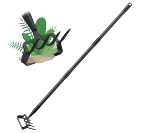 Strumento da giardinaggio personalizzabile per zappa e rastrello 2-in-1 pesante zappa e rastrello con supporto OEM - Product Image 1