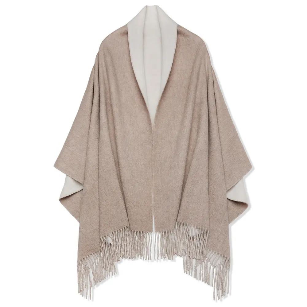 Khăn choàng thời trang trọng lượng nhẹ khăn cho phụ nữ len và Cashmere Poncho dày Cashmere khăn