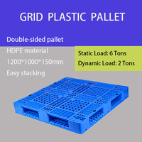 Haute qualité Heavy Duty HDPE chariot élévateur étanche à l'humidité entrepôt Rack stockage empilable industriel Euro grande palette en plastique