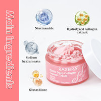 Crème Visage en Capsules de Collagène PDRN Marque Blanche, Gelée Rose, Niacinamide, Glutathion, Éclaircissante Naturelle et Blanchissante, Soin de la Peau