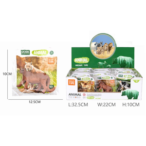 UCOK Prix d'usine 45 modèles de mini-jouets animaux sauvages peints en couleur pour cadeaux promotionnels en magasin - Product Image 4