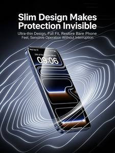 Protection d'écran en verre trempé anti-reflet Benks AR pour iPhone 13/14/15/16/17 Series, film de protection intégrale dureté 9H - Product Image 2