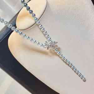 Collana di <span class=keywords><strong>perle</strong></span> finte di acqua di mare di cristallo di Akoya, collana di <span class=keywords><strong>perle</strong></span> artificiali da 55cm, 8mm, <span class=keywords><strong>collane</strong></span> di perline alla moda - Product Image 4