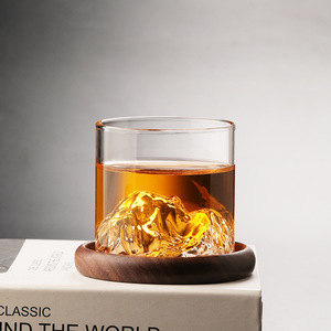 Verre à whisky Mountain au design 3D unique en forme de crête de glace, en borosilicate, pour la dégustation de whisky écossais, cadeau pour bar à domicile - Product Image 3