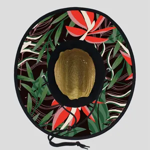 Bán buôn mùa hè nhân viên cứu hộ mũ rơm dưới vành tùy chỉnh in ấn Mỹ sombrero bãi biển hat Surf nhân viên cứu hộ với logo mũ rơm