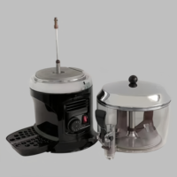 Machine à chocolat chaud VOKA 5L noire, alimentation électrique (britannique/australienne/européenne) 220V, facile à utiliser pour les boulangeries