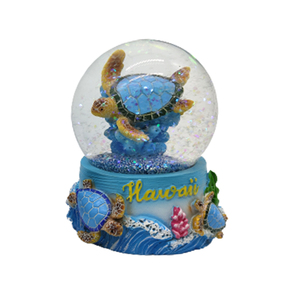 Logo personalizzato oceano regalo nautico acqua sfera di cristallo sfera di cristallo Souvenir Polyresin gabbiano globo di neve - Product Image 3