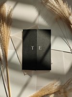 Enveloppe Faire Part Invitations de mariage Invitations de mariage noires modernes Invitations de mariage imprimables Pliables Invitations pliées noires modernes