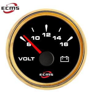 Nouveau voltmètre universel ECMS à rétroéclairage multiple 52 mm pour voiture et <span class=keywords><strong>bateau</strong></span>, <span class=keywords><strong>jauge</strong></span> 8-16 V, moteur diesel <span class=keywords><strong>essence</strong></span>, générateur de tension - Product Image 3
