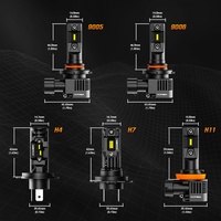 Nighteye Auto pièces accessoires automobile led 80w 6500k blanc canbus H13 haute puissance led voiture phare ampoule H13 LED phare