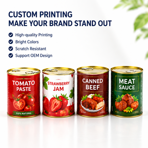 Boîtes <span class=keywords><strong>de</strong></span> <span class=keywords><strong>conserve</strong></span> métalliques vides <span class=keywords><strong>de</strong></span> qualité alimentaire pour la viande, l'huile, la sauce à poisson et la pâte <span class=keywords><strong>de</strong></span> haricots, avec option d'impression <span class=keywords><strong>de</strong></span> logo, vente en gros - Product Image 5