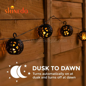 Solar powered luce della stringa esterna, le lampadine del globo con 6 LED, Impermeabile luce, - Product Image 5