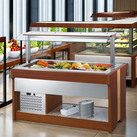 Équipement de bar professionnel, fournitures pour restaurants, table de buffet, réfrigérateur de bar, acier inoxydable, refroidissement statique/ventilateur, Wibeida