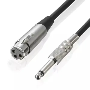 6.35mm to xlr cable 6.35 female to male 1/4 Inch TRS Stereo Jack Cable 3 Pin Mono Microphone Cables