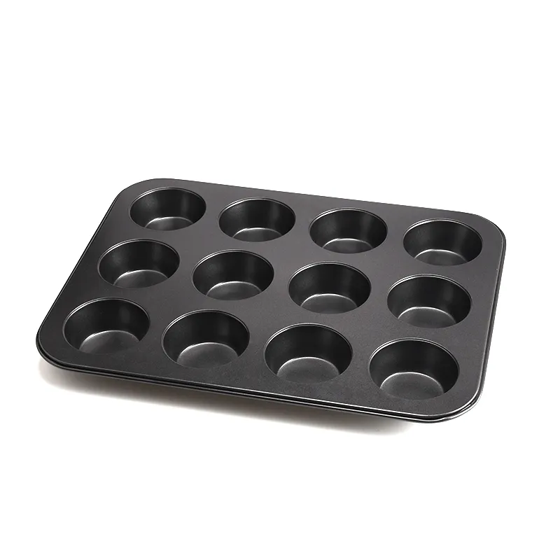 Bakeware de aço carbono antiaderente personalizado 12 xícaras