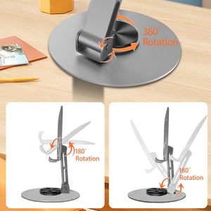New Flexible 360 Rotatable Metal Phone Stand Base and Cell Phone <b>Holder</b> for Desk Bed <b>Tablet</b> Stands - Product Image 3