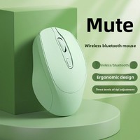 Souris sans fil ergonomique optique silencieuse rechargeable double mode en stock – Cadeau idéal pour l'ordinateur/le bureau – Utilisation multiple
