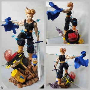50CM DBZ Dragon GK <span class=keywords><strong>Super</strong></span> <span class=keywords><strong>Saiyan</strong></span> <span class=keywords><strong>Trunks</strong></span> Avec Trois Têtes Figuras En Plastique Statue <span class=keywords><strong>Figurine</strong></span> Anime PVC Figure Modèle Jouet Poupée - Product Image 2