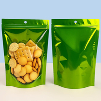 Coloré Transparent Zip Lock En Plastique Stand up Alimentaire Ziplock Sac avec Accrocher Trou Collations Noix Bonbons Café Pochette Paquet