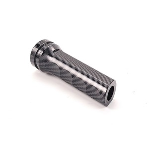 Aluminum Alloy Carbon Textured Handbrake Cover Universal Ergonomic <b>Knob</b> for Car Gear <b>Shift</b> - Product Image 3