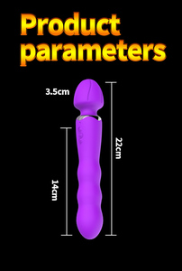 Meistverkaufter Leistungsstarker Dildo-Vibrator Silikon Doppelkopf Vibrierender G-Punkt-Massager Männliches und Weibliches Erwachsenen-Sexspielzeug - Product Image 5