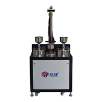 Mesin Pengisi Lem Manual Semi-Otomatis Genggam dengan Pompa Motor Gir, Kontrol PLC Layar Sentuh untuk Resin Epoksi, Lem AB, Silikon, PU