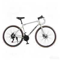 Ensemble de roues de vélo de course 700c avec fourche en acier et pédales standard