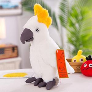 Juguete de simulación ponderado con adorno de pájaro <span class=keywords><strong>guacamayo</strong></span> de peluche al por mayor <span class=keywords><strong>y</strong></span> regalo de cumpleaños del Día del Niño para niñas relleno de algodón PP - Product Image 5
