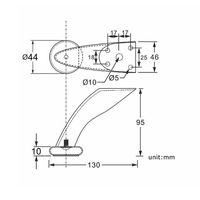 Pieds de canapé H:95mm utilisés comme pièces de rechange pour canapés, chaises ou armoires, pieds de meubles en métal chromé, forte capacité de charge