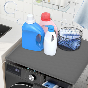 Tapis de protection supérieur en silicone lavable pour laveuse et sécheuse Tapis de rangement supérieur en silicone écologique pour machine à laver - Product Image 2