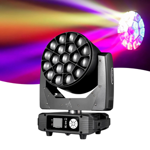 ไฟหัวขยับแบบซูม RGBW Bee Eye 19 ชิ้น Osr 15W 11 ถึง 58 °   ไฟเวทีซูมมุม DMX512 สำหรับงานคอนเสิร์ต ปาร์ตี้ งานแต่งงาน - Product Image 5
