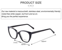 Lunettes de vue œil-de-chat en acétate italien faites à la main, monture intégrale, durables, rétro, en acétate Mazzucchelli, lunettes optiques de luxe