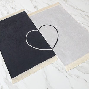 Alfombra de oración musulmana corazón pareja alfombra de oración Ramadán regalo conjunto mezquita cojín alfombra Tapis de prire - Product Image 3