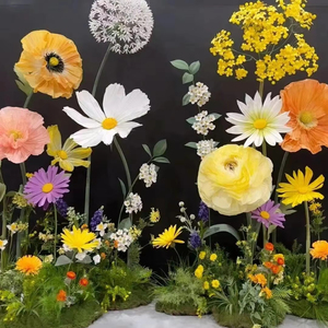 Fleurs géantes artificielles de haute qualité T-235 avec décoration en <span class=keywords><strong>mousse</strong></span> pour désherbage fête maison boutique scène toile de fond décoration - Product Image 1